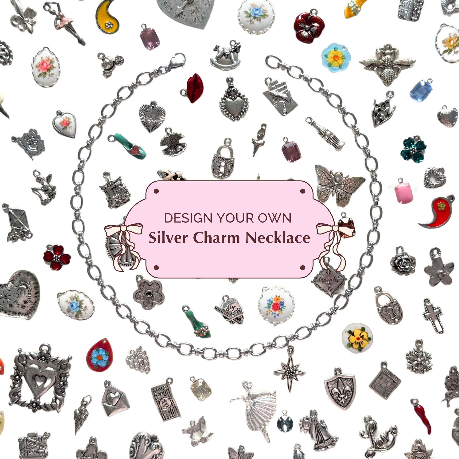 Create Your Own Silver Charm Necklace