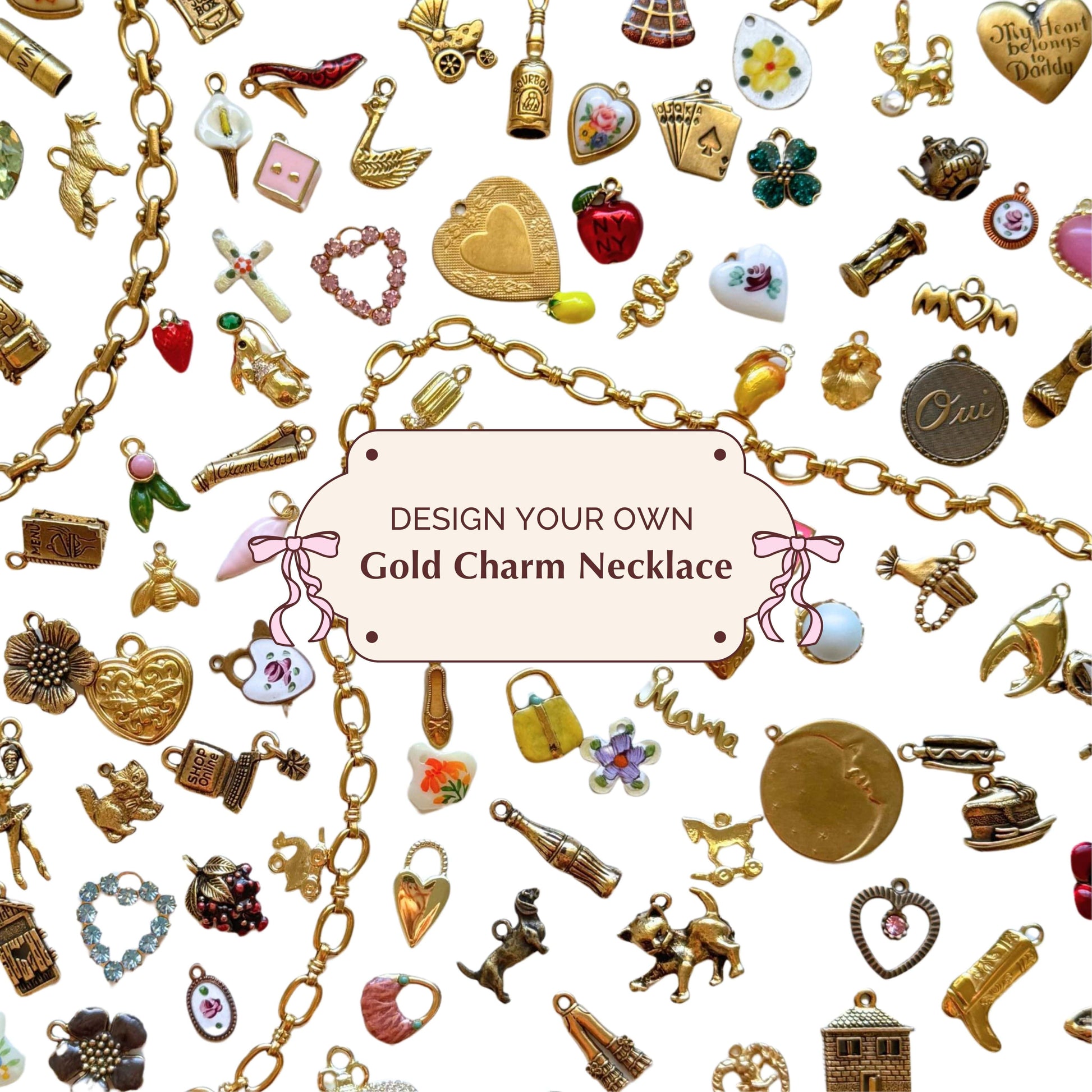 Create Your Own Gold Charm Necklace