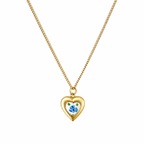 Bluebell Heart Locket Necklace