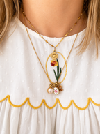 Sacred Heart Cross Necklace