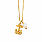 Whimsical Carousel Charm Necklace