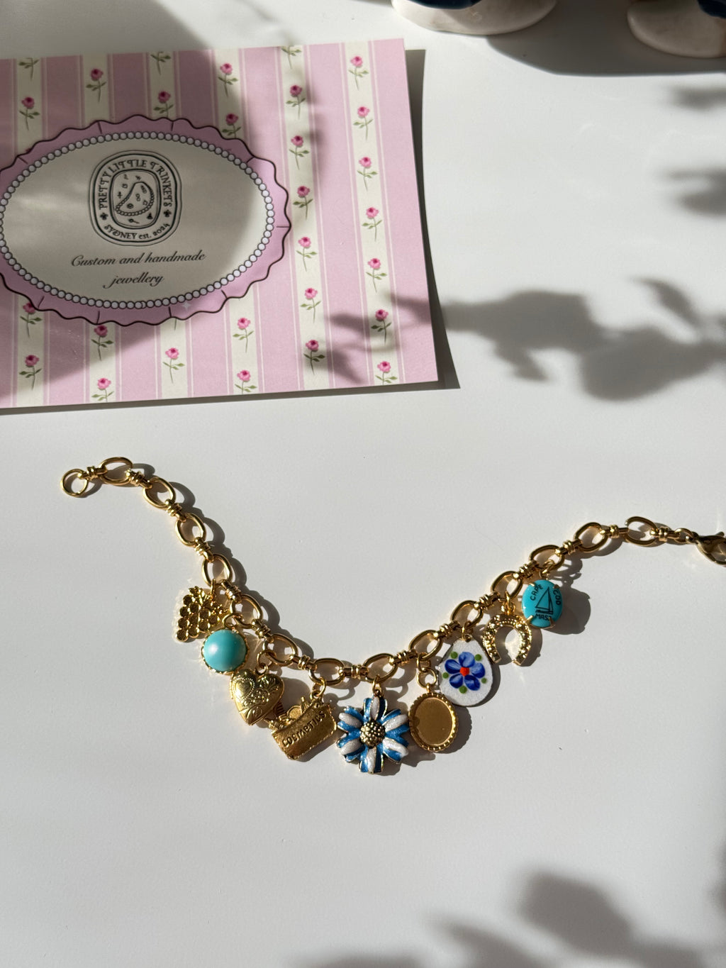 Bleu Souvenirs Charm Bracelet
