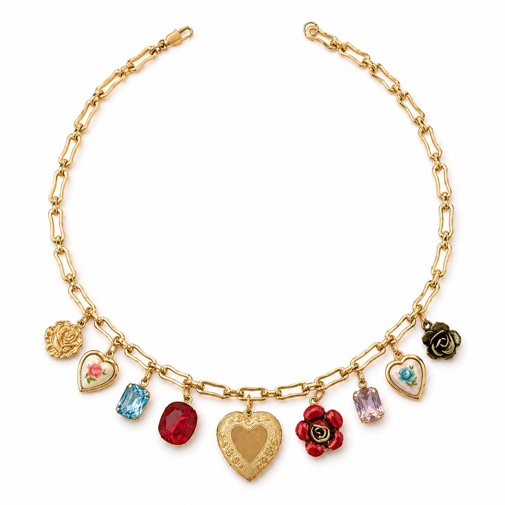 Cœur Rosé Bijou Necklace