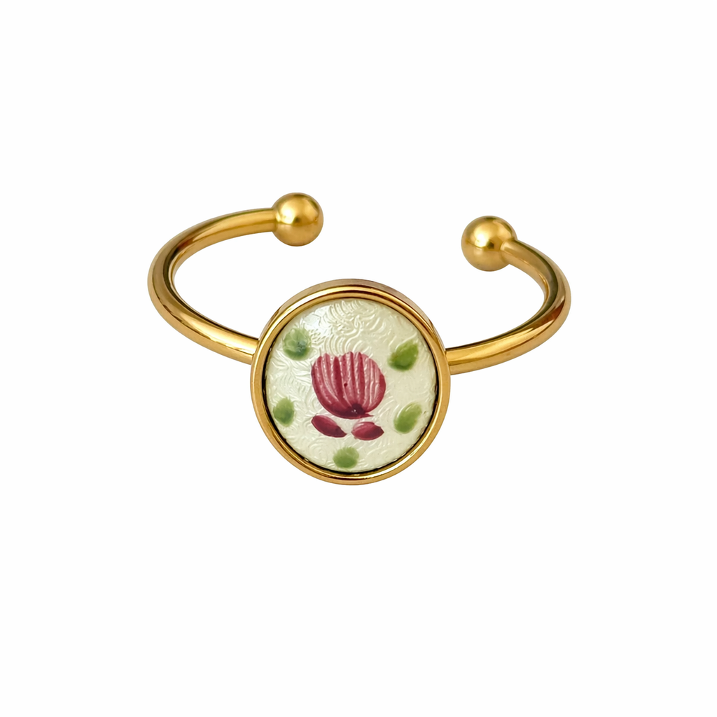 Porcelain Petite Bloom Ring