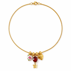 Ruby Heart Heirloom Charm Necklace