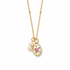 Petite Rose Enamel Necklace
