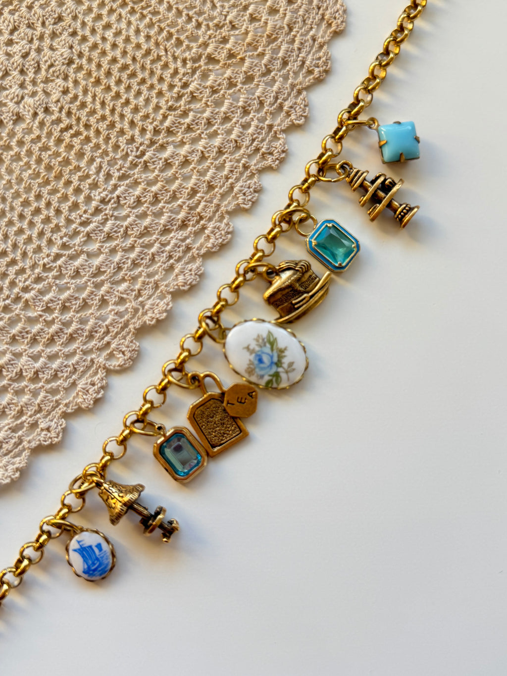 Lumière Bleue Charm Necklace