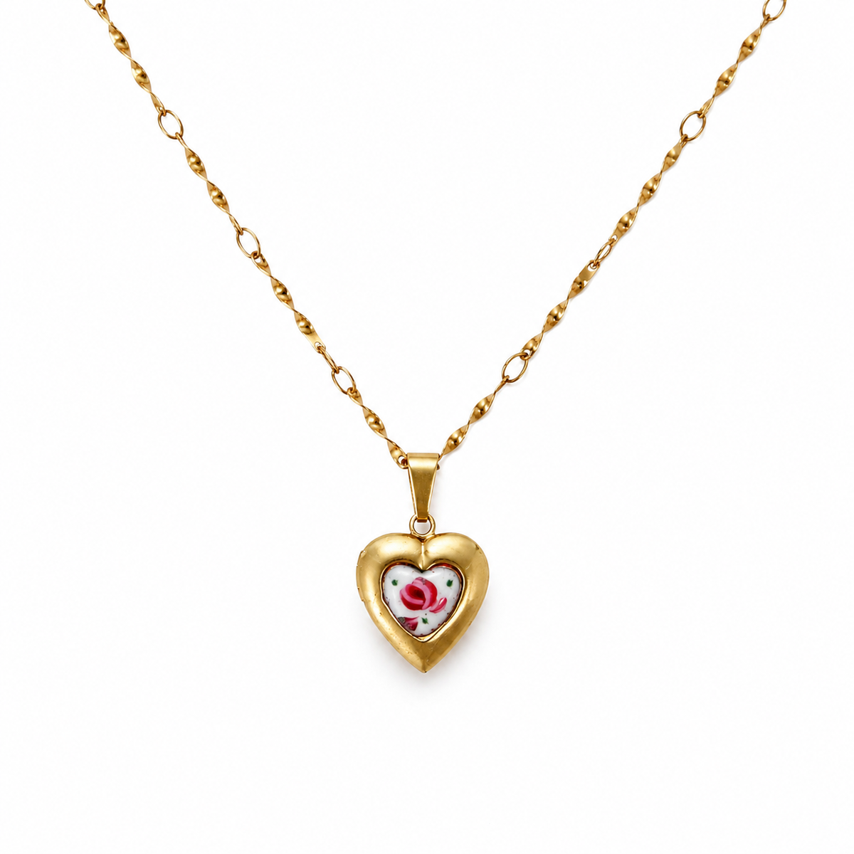 Maison Rose Heart Necklace
