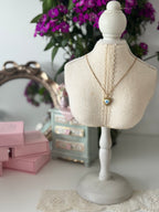 Bluebell Heart Locket Necklace