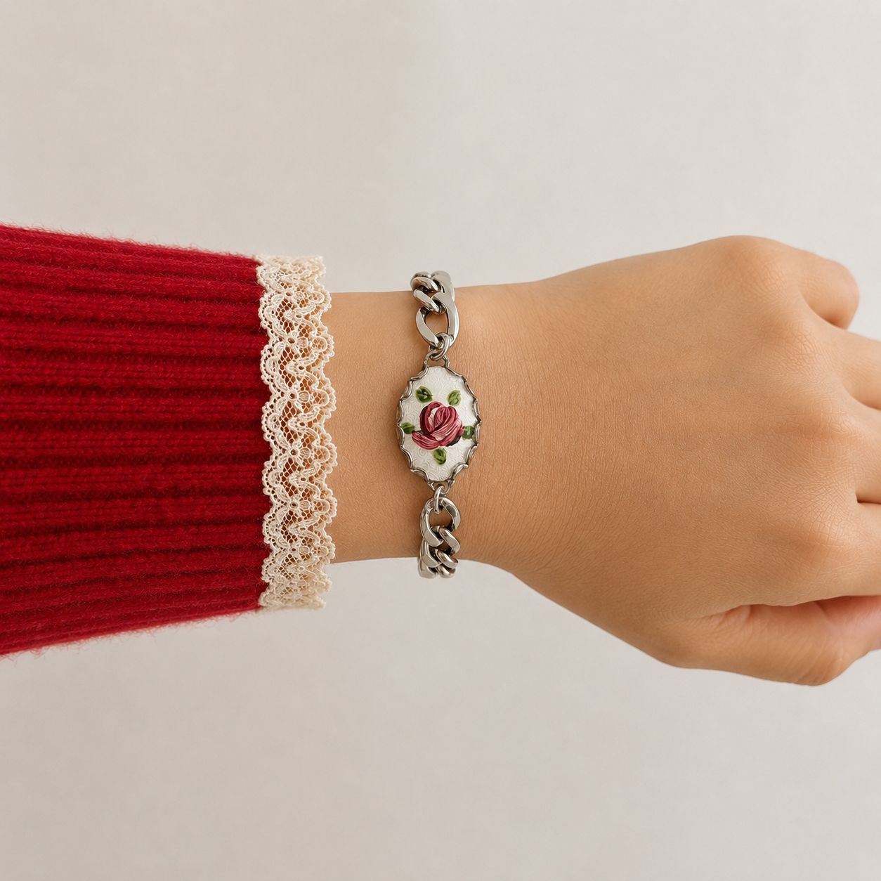 Rosé Jardin Chain Bracelet