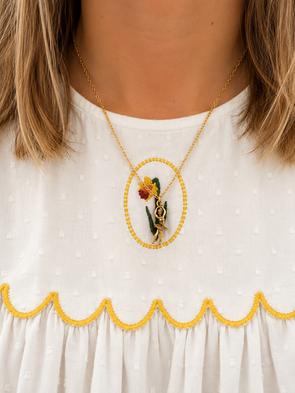 Étoile Ballerina Charm Necklace