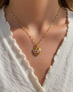 Maison Rose Heart Necklace