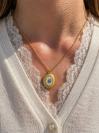 Floral Heirloom Locket Necklace