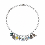 Forget-Me-Not Garden Charm Necklace
