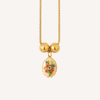 Petite Fleur Cameo Necklace