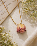 Rosalie Pressed Rose Necklace