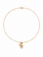 Petite Rose Enamel Necklace