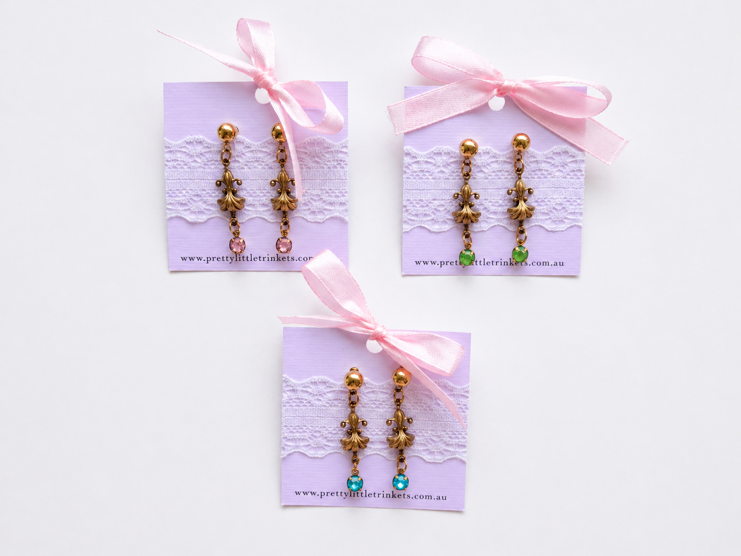 Éclat Fleur Drop Earrings