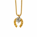 Lucky Clover Horseshoe Necklace