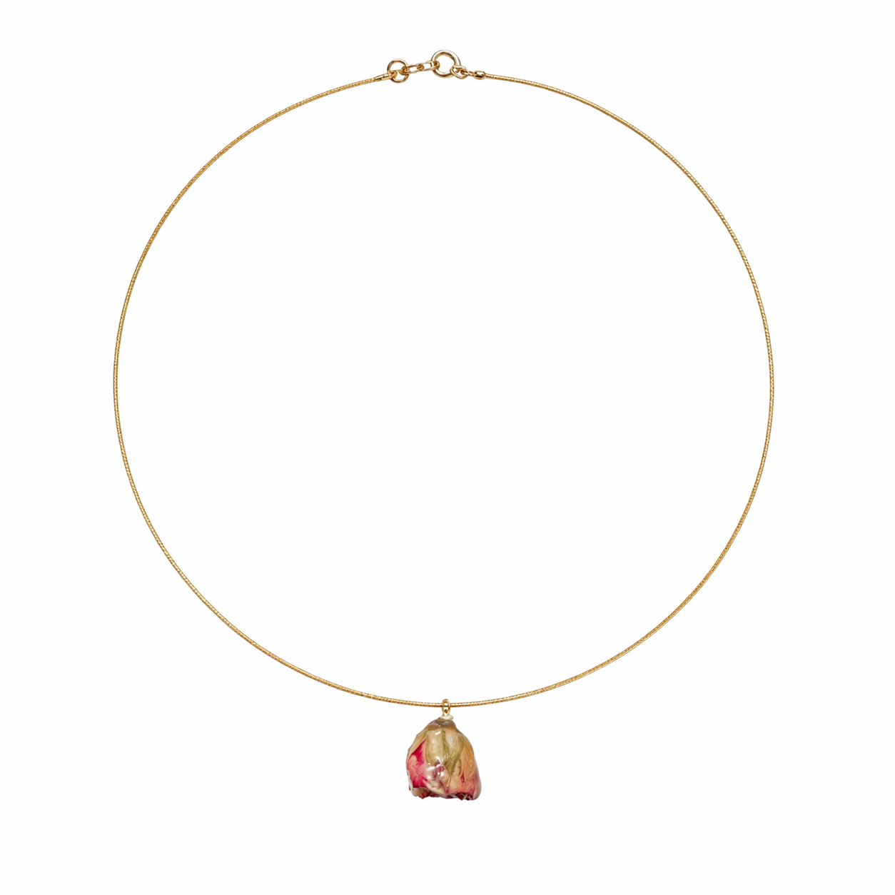 Rosalie Pressed Rose Necklace