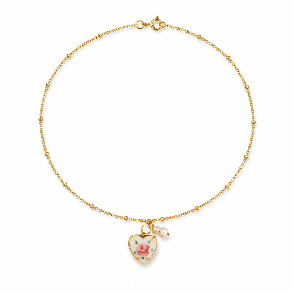 Rosina Pearl Heart Necklace