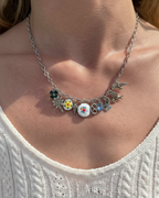 Forget-Me-Not Garden Charm Necklace