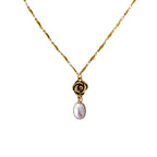 Elodie Rose Pearl Necklace
