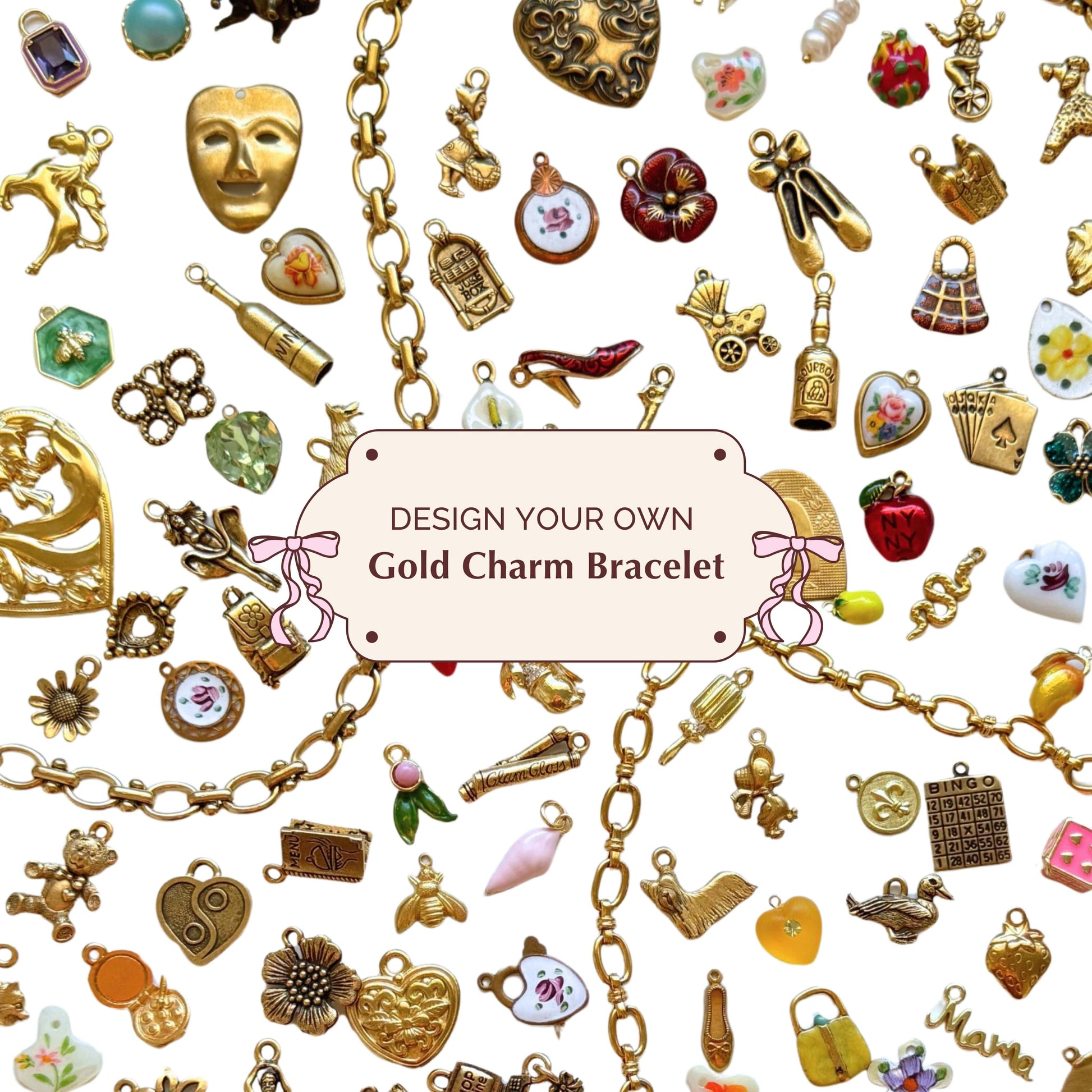 Create Your Own Gold Charm Bracelet