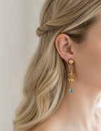Éclat Fleur Drop Earrings