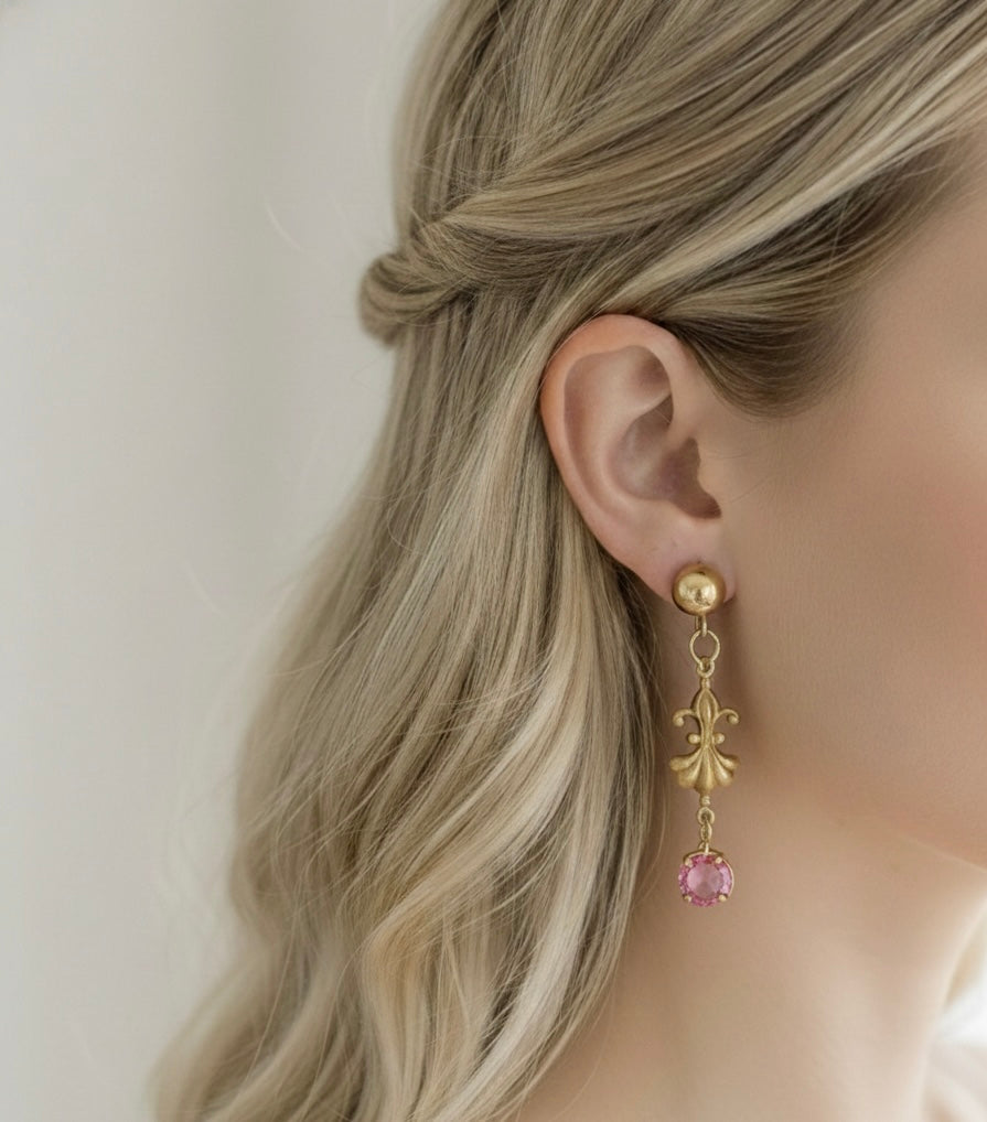 Éclat Fleur Drop Earrings