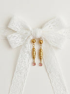 Ornate Gem Drop Earrings