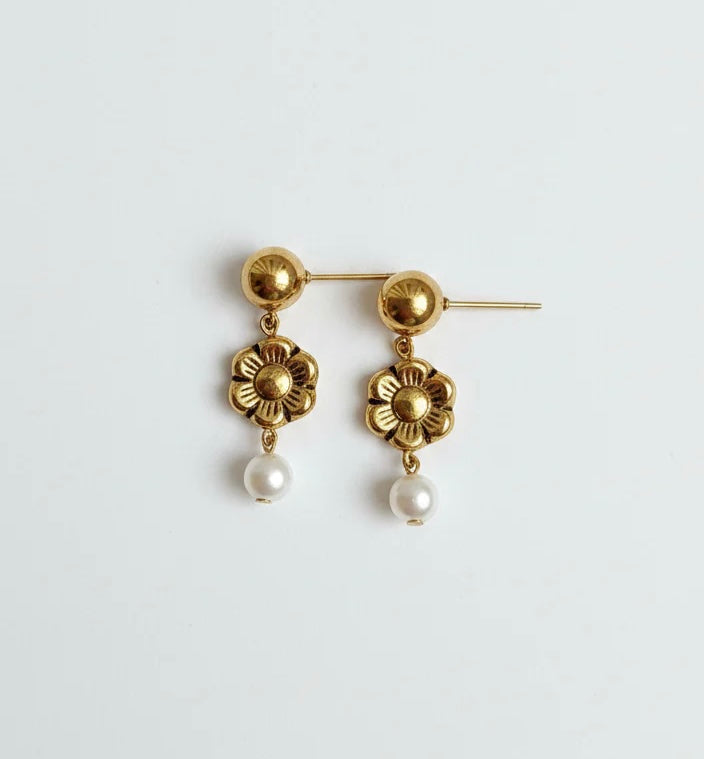 Pearl Blossom Studs