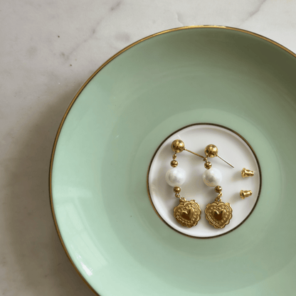 Display of The Helena Earrings on earring card