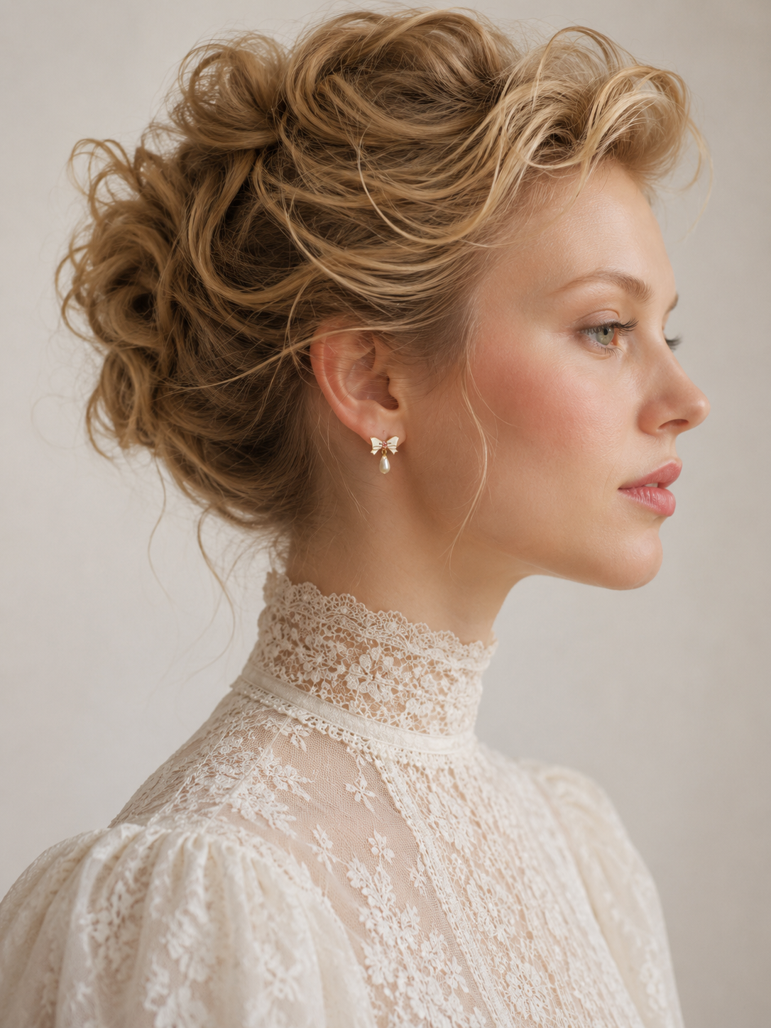 Rosette Bow Earrings