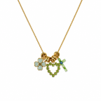 Verdant Charm Heart Necklace
