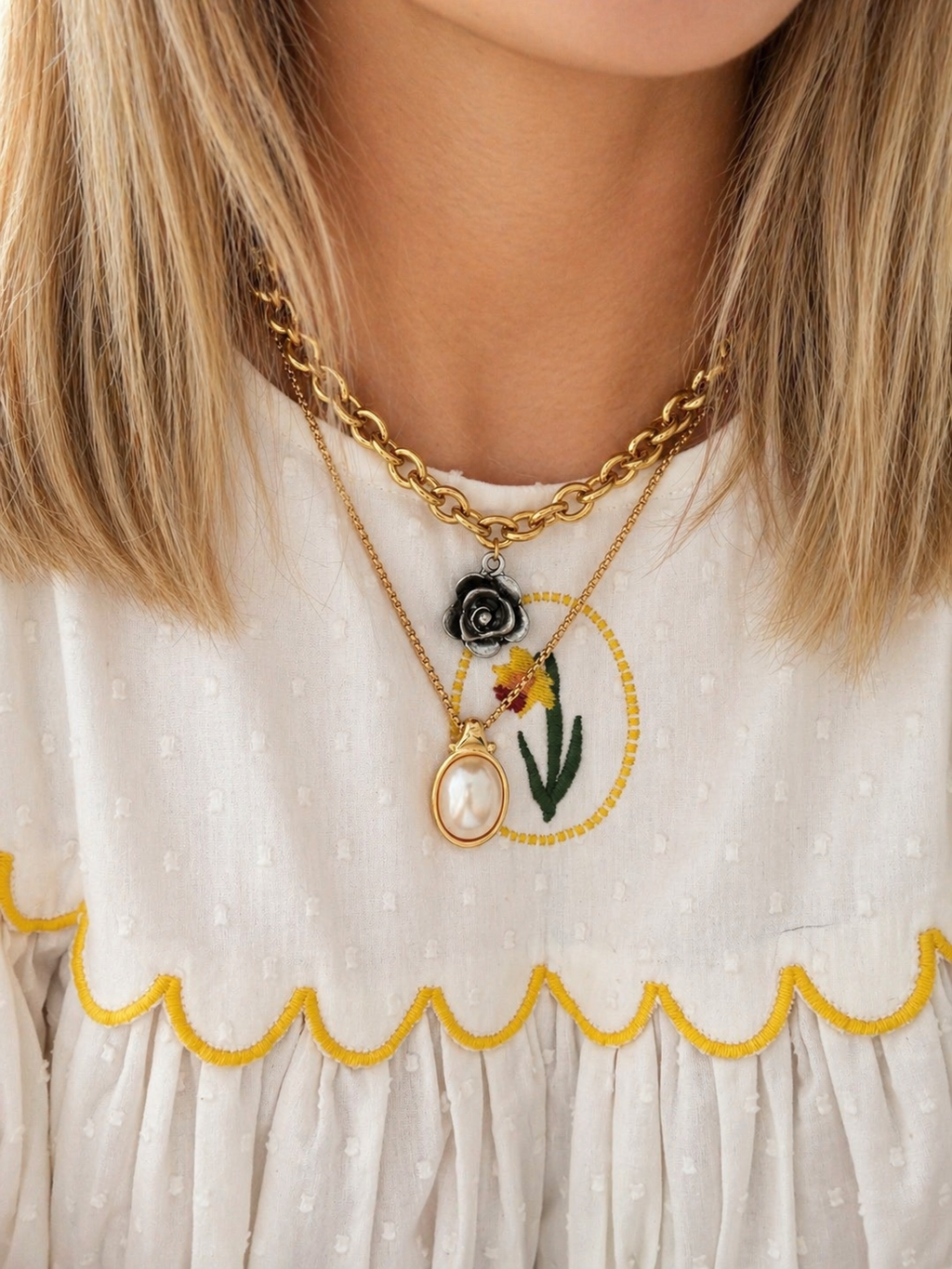 Estelle Pearl Pendant Necklace