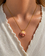 Rosalie Pressed Rose Necklace