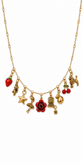 Fraise & Poupée Charm Necklace