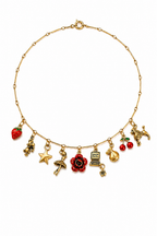 Fraise & Poupée Charm Necklace