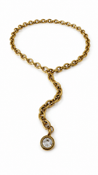 Golden Heirloom Drop Chain Necklace