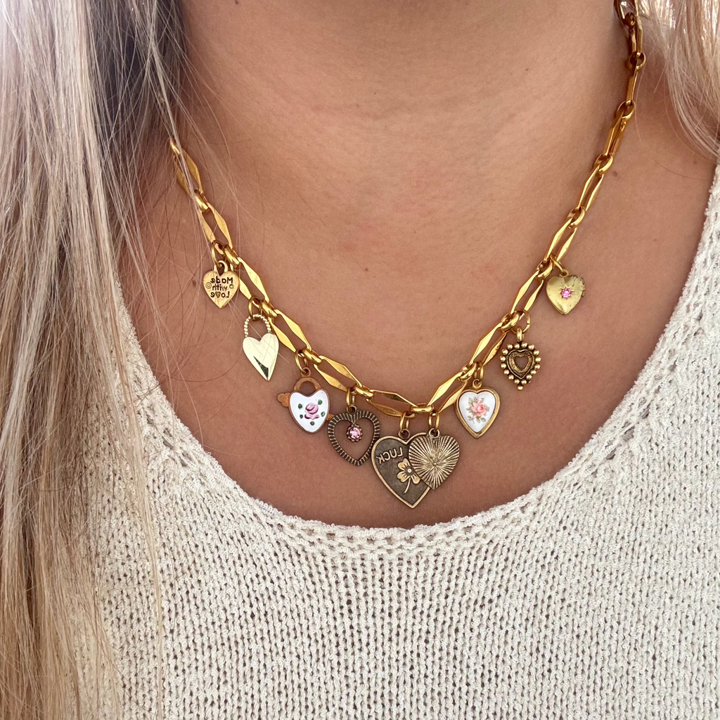 Model wearing the Isabella Necklace, emphasizing its romantic and elegant design.