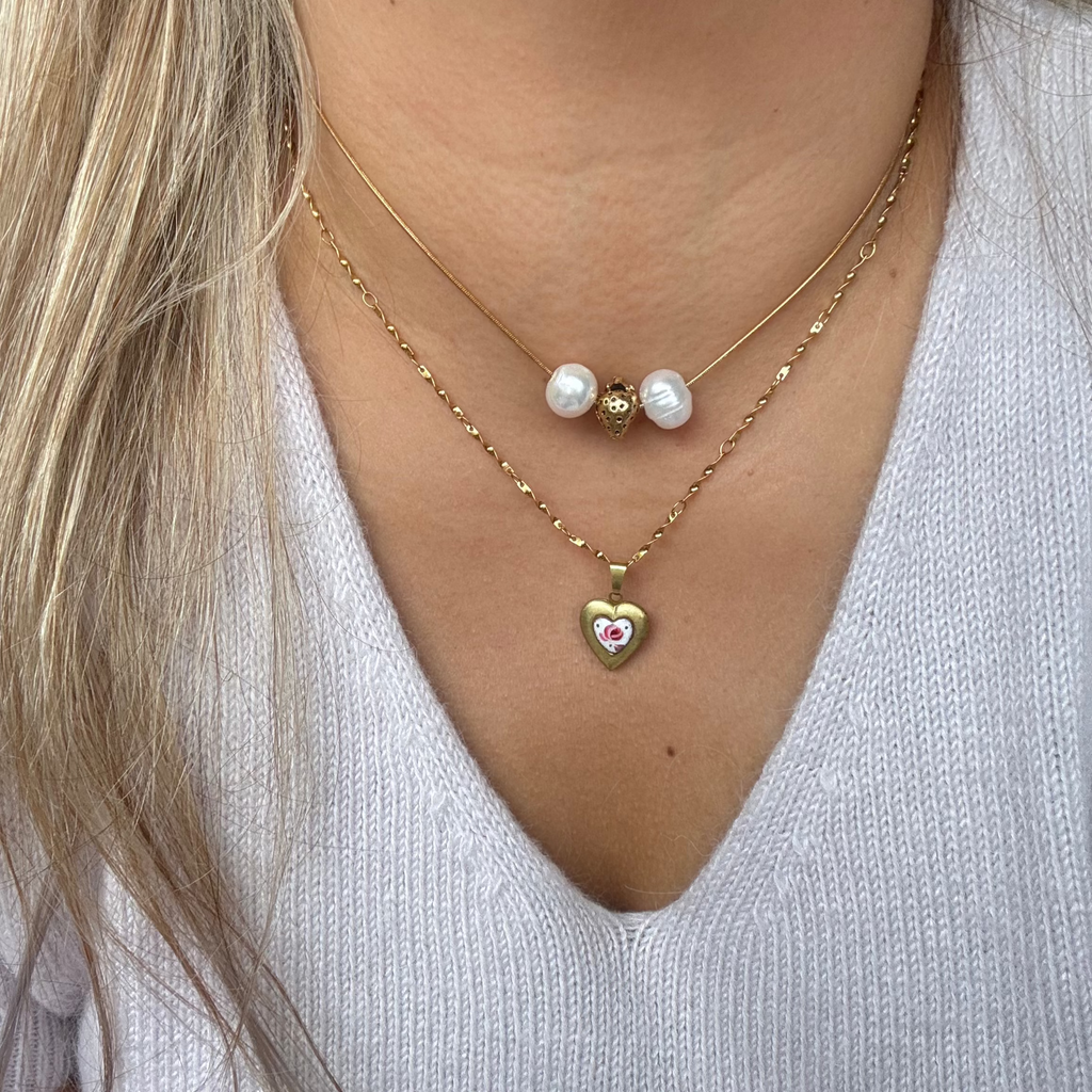 Model wearing the Iona Necklace
