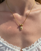 Petite Fleur Cameo Necklace