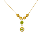 Émeraude Papillon Heart Necklace