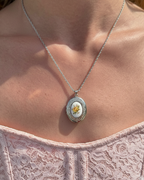 Léonie Fleur Locket Necklace