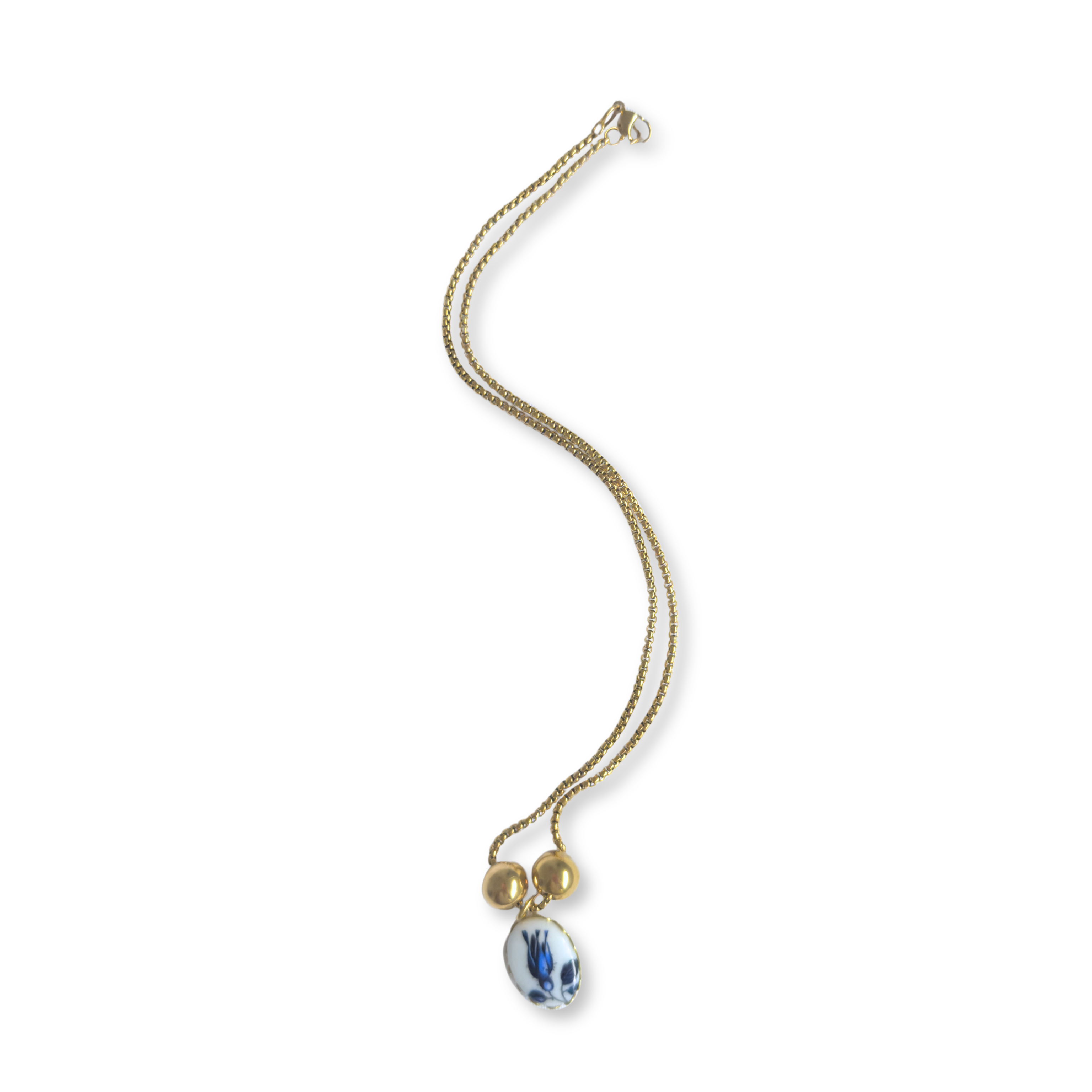 Phylis Porcelain Drop Necklace