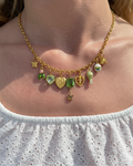 Célestine Émeraude Charm Necklace