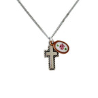 Croix Rosé Charm Necklace