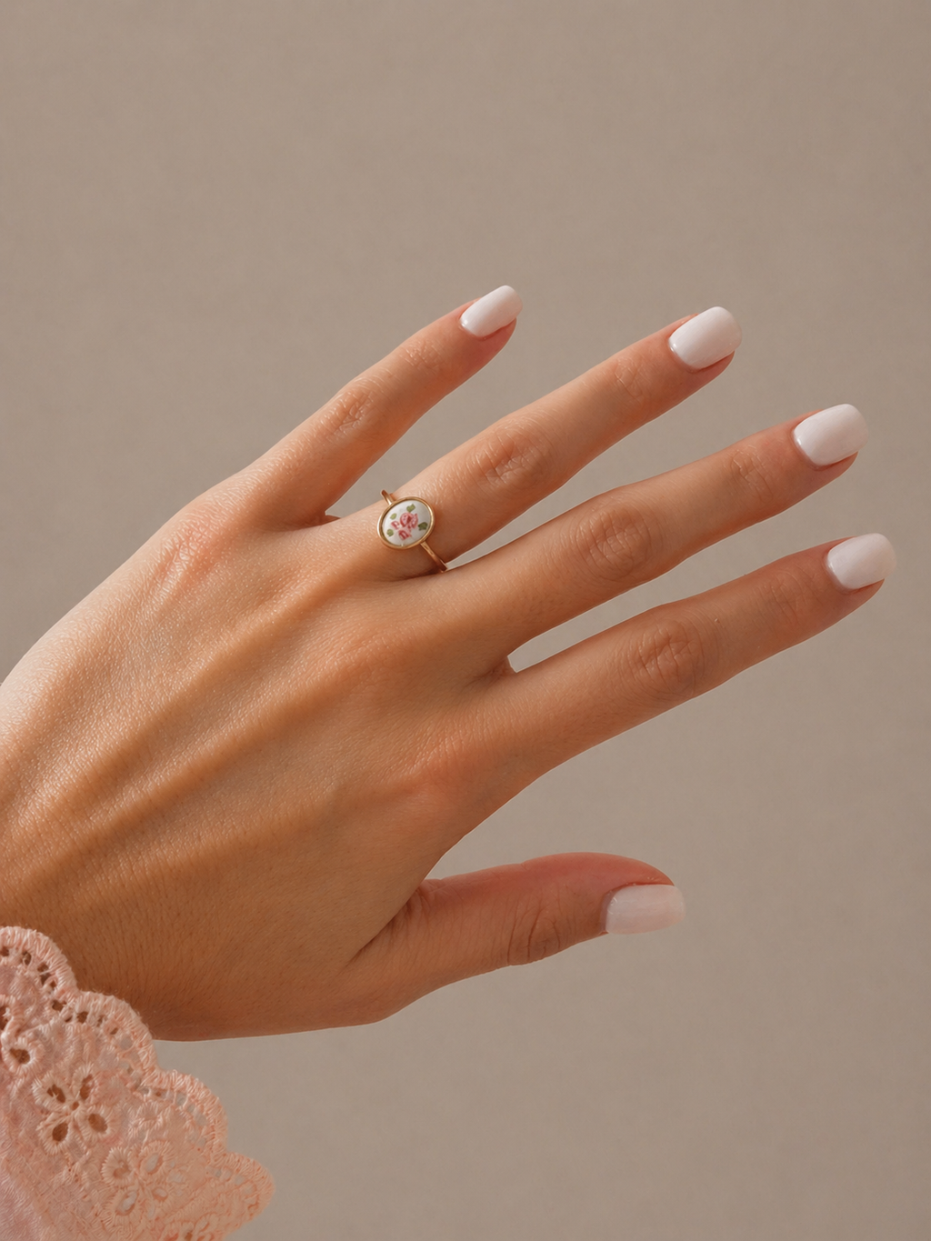 Porcelain Petite Bloom Ring