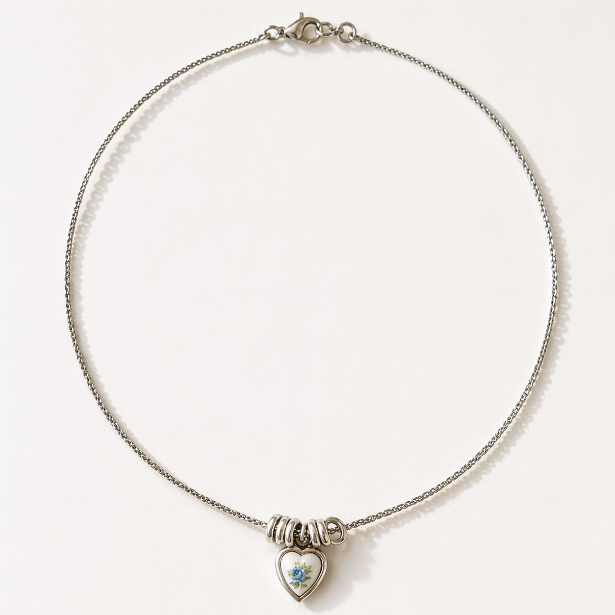 Colette Fleur Heart Necklace
